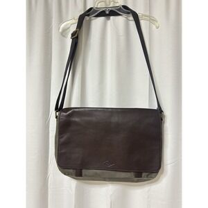 Fossil Messenger Laptop Leather Canvas Brown *FLAW